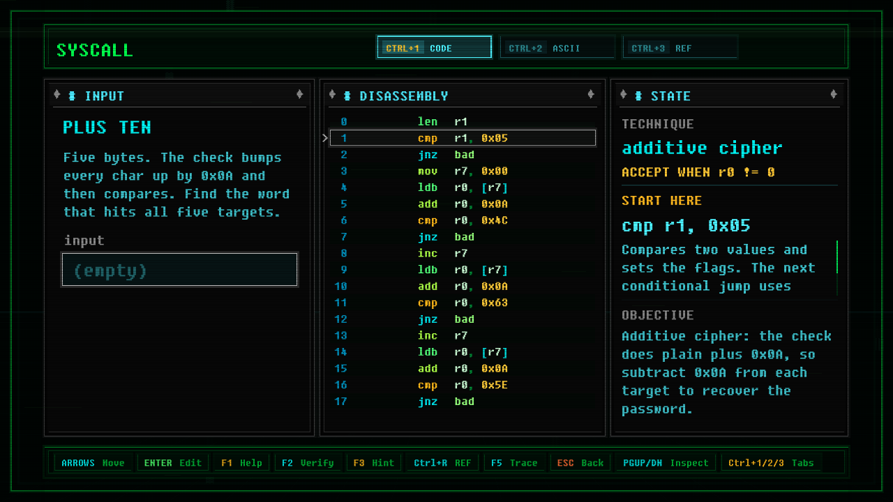 In-game screenshot of PLUS TEN