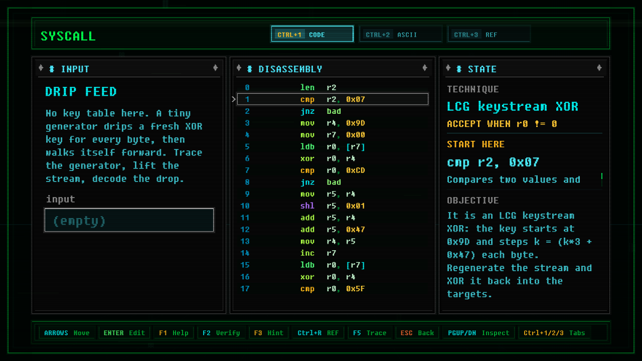 In-game screenshot of DRIP FEED