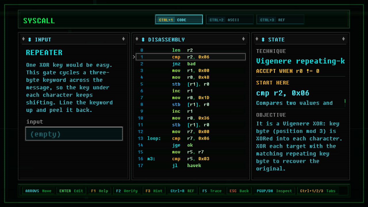 In-game screenshot of REPEATER