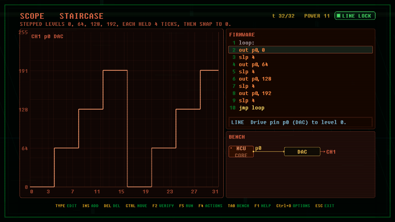 In-game screenshot of STAIRCASE