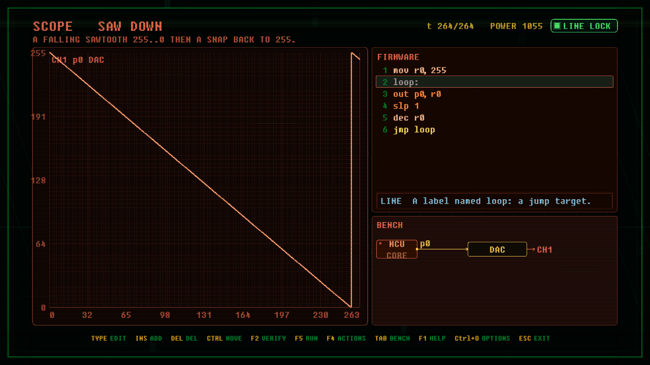 In-game screenshot of SAW DOWN
