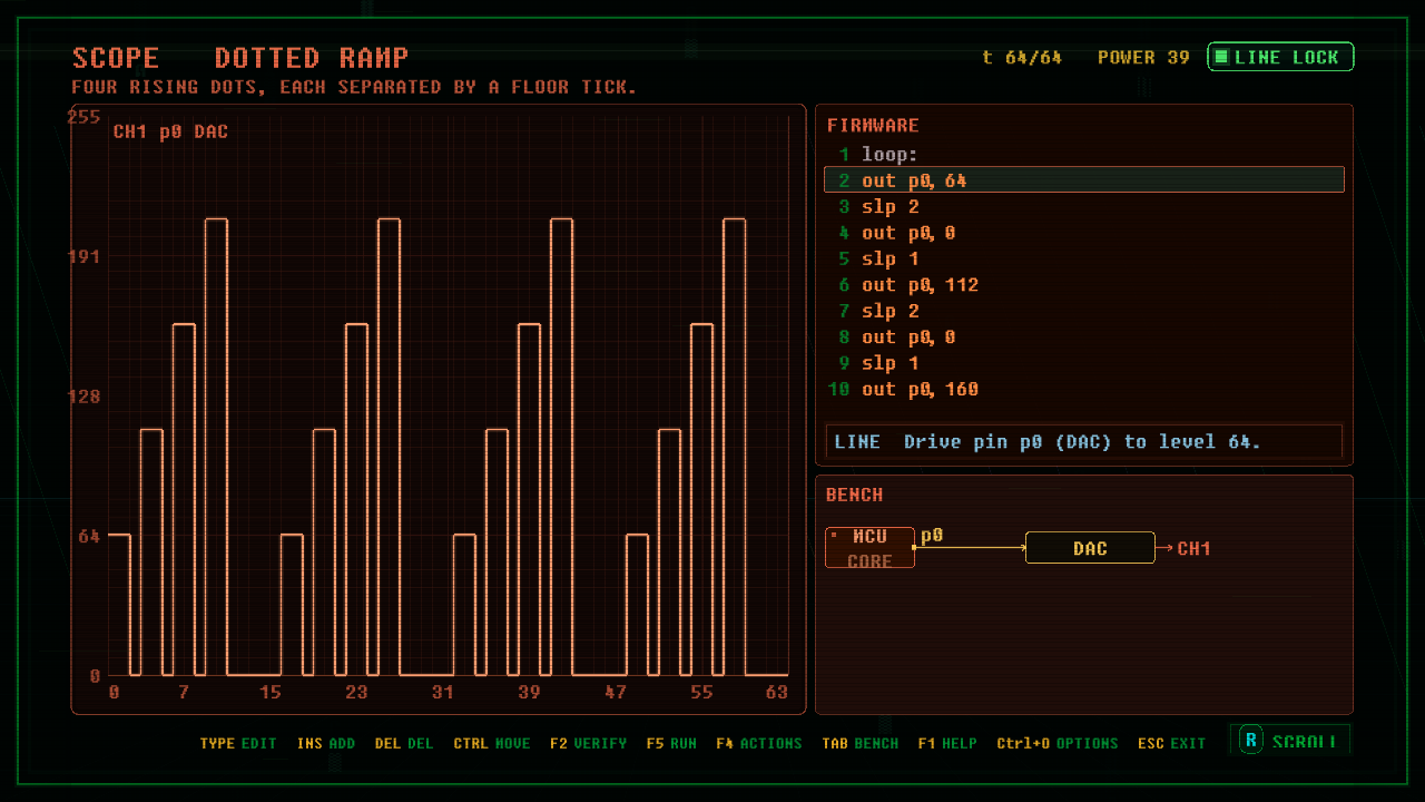 In-game screenshot of DOTTED RAMP
