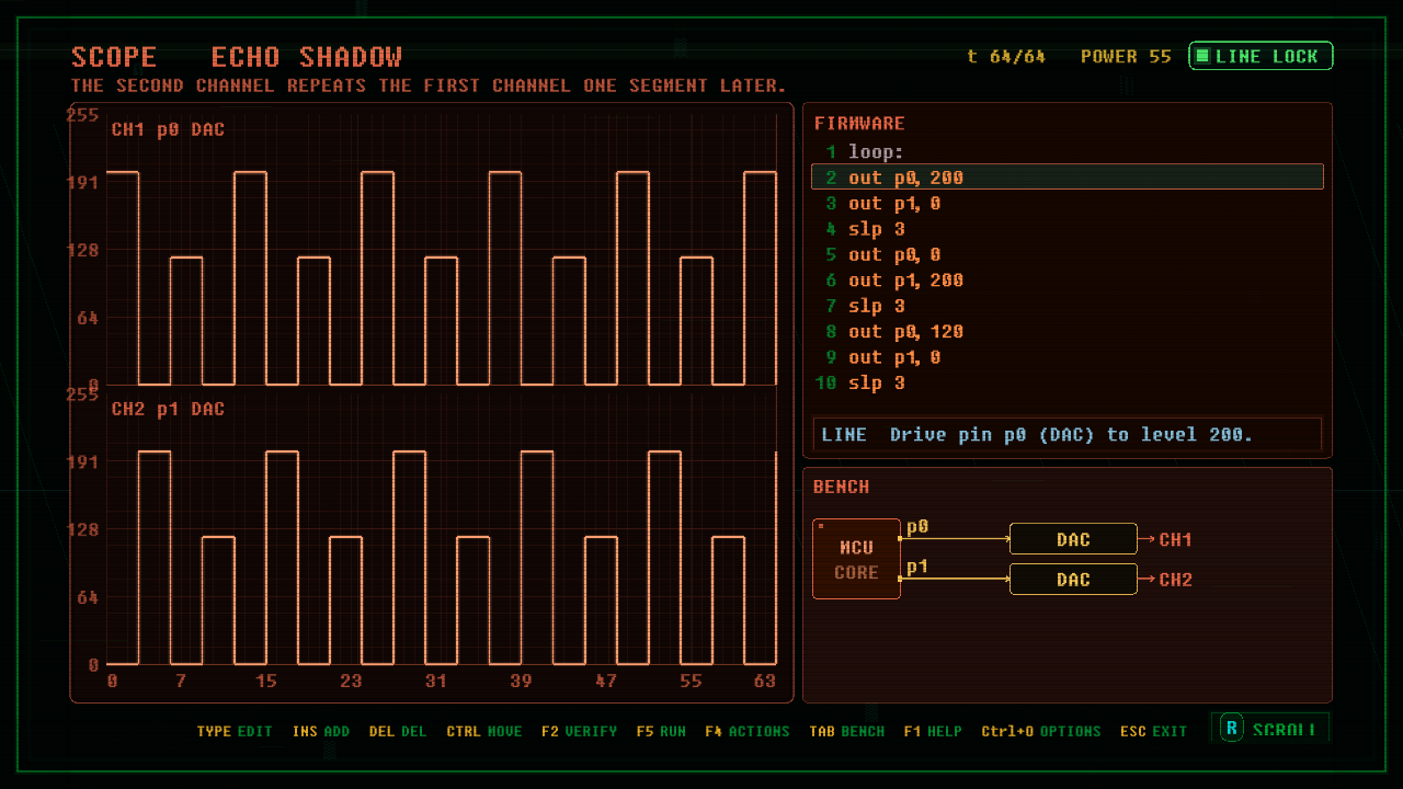 In-game screenshot of ECHO SHADOW