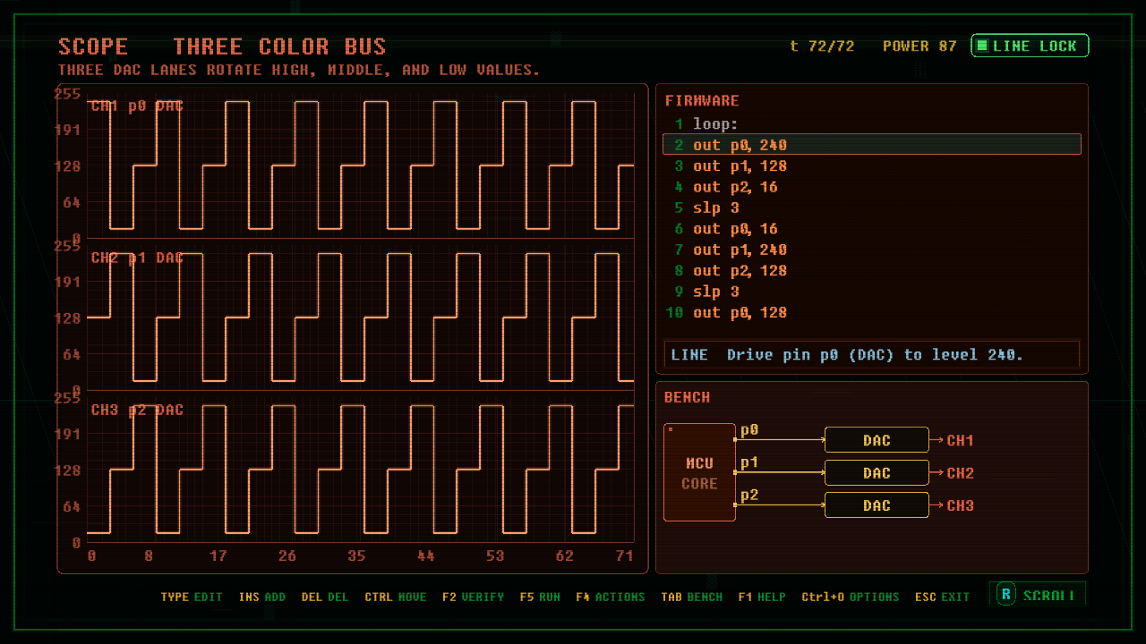 In-game screenshot of THREE COLOR BUS