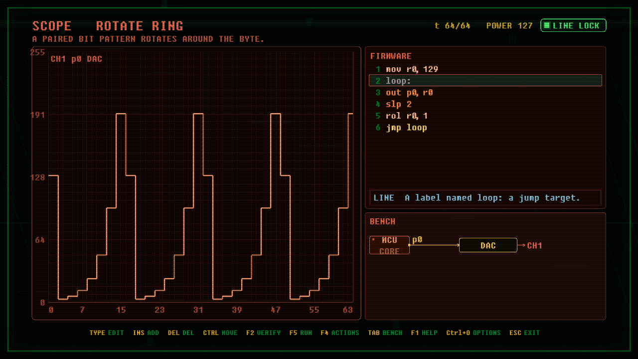 In-game screenshot of ROTATE RING