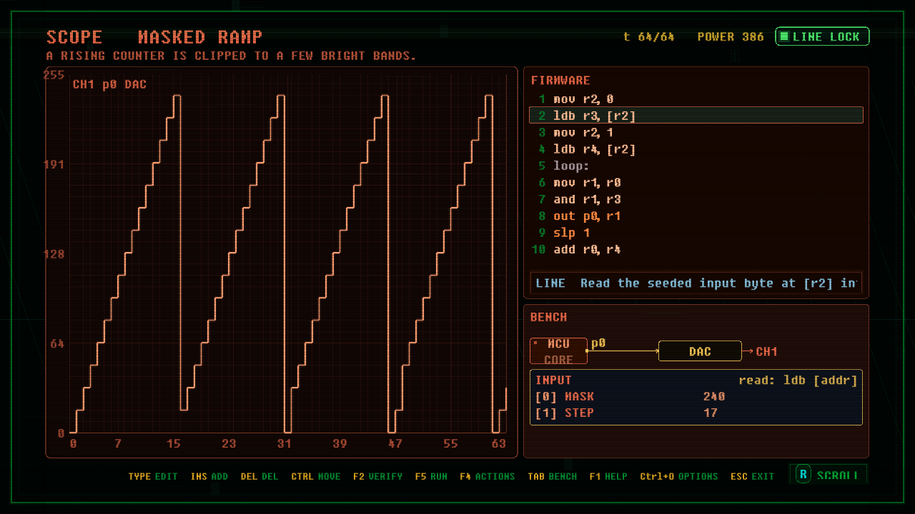 In-game screenshot of MASKED RAMP