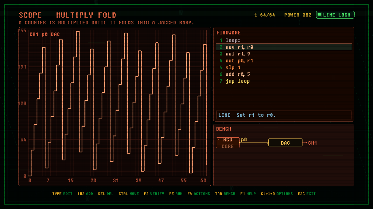 In-game screenshot of MULTIPLY FOLD