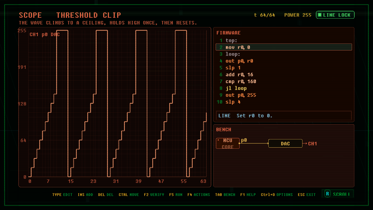 In-game screenshot of THRESHOLD CLIP