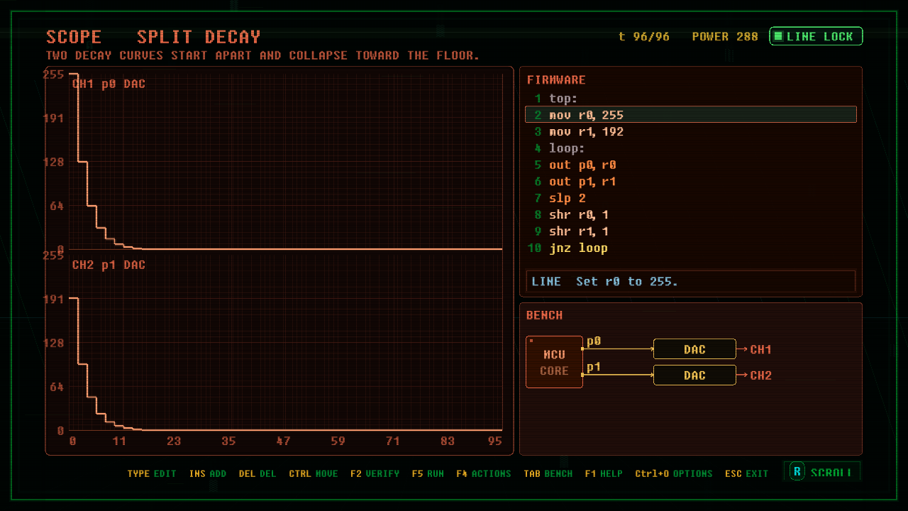 In-game screenshot of SPLIT DECAY
