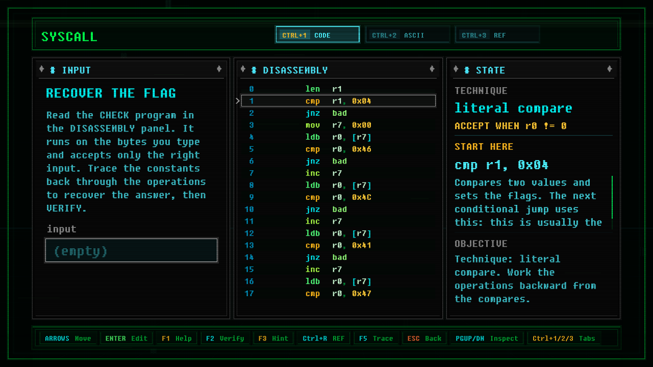 In-game screenshot of RECOVER THE FLAG