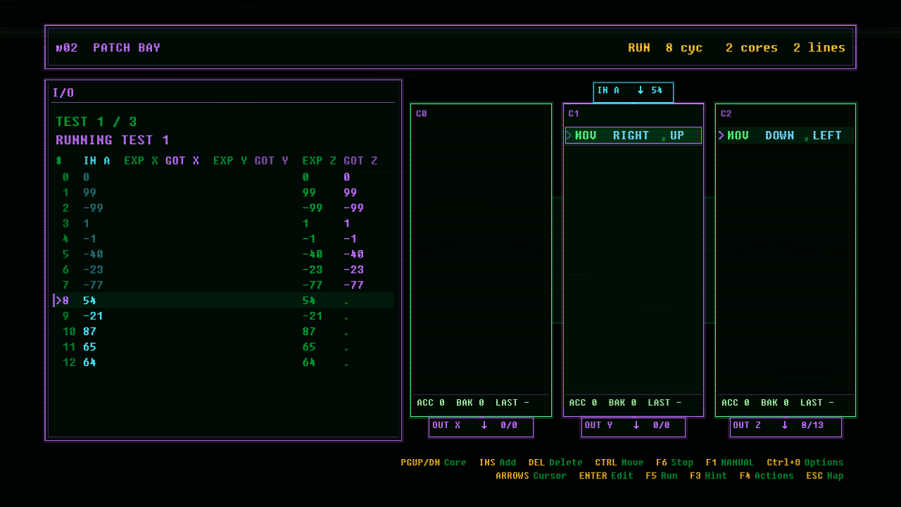In-game screenshot of PATCH BAY