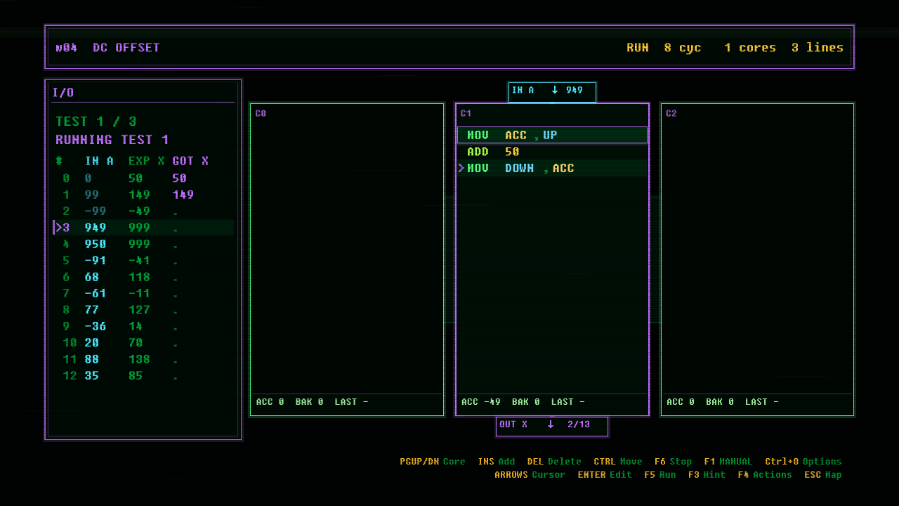 In-game screenshot of DC OFFSET