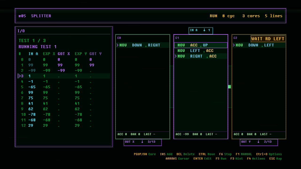 In-game screenshot of SPLITTER