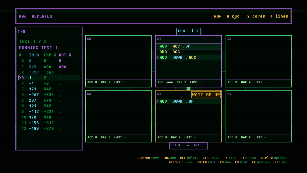 In-game screenshot of REPEATER