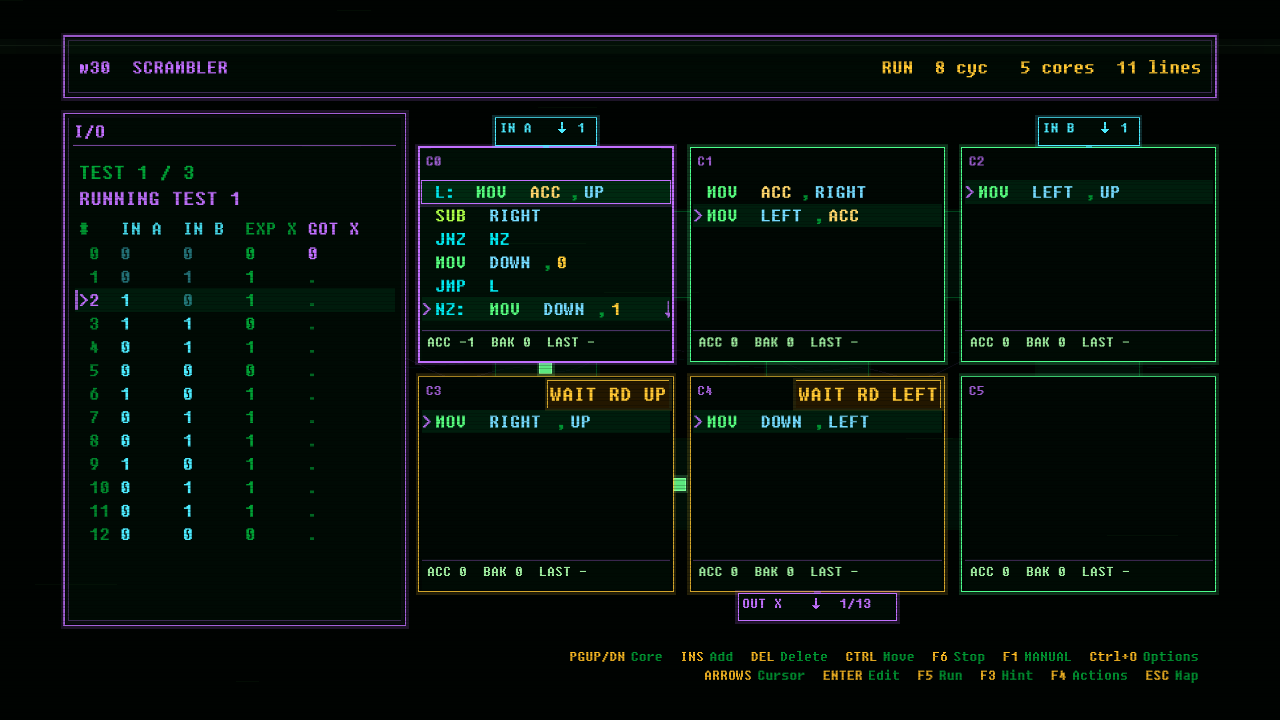 In-game screenshot of SCRAMBLER