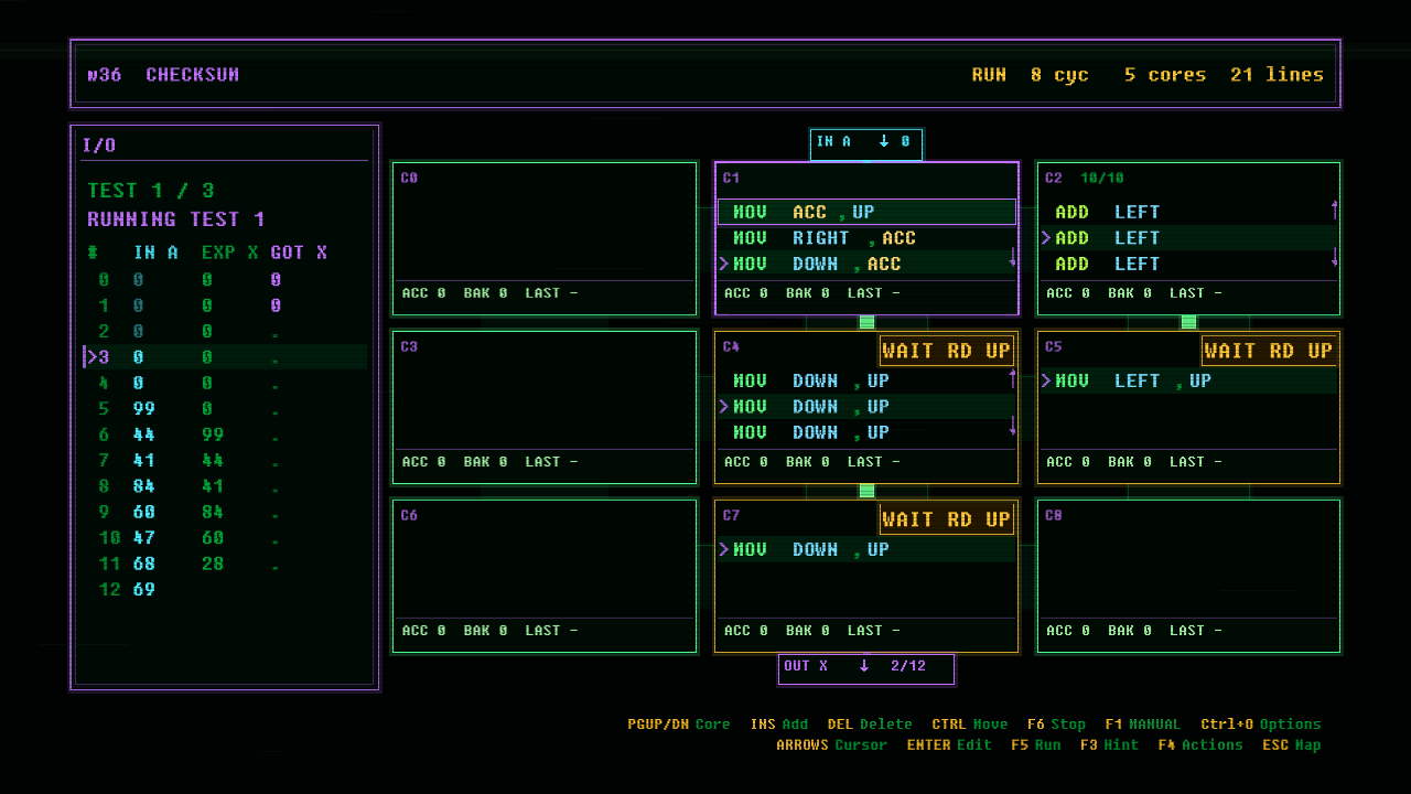 In-game screenshot of CHECKSUM