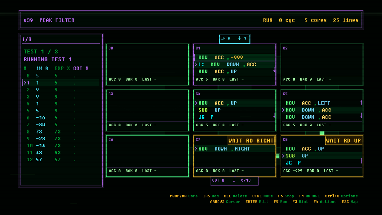In-game screenshot of PEAK FILTER