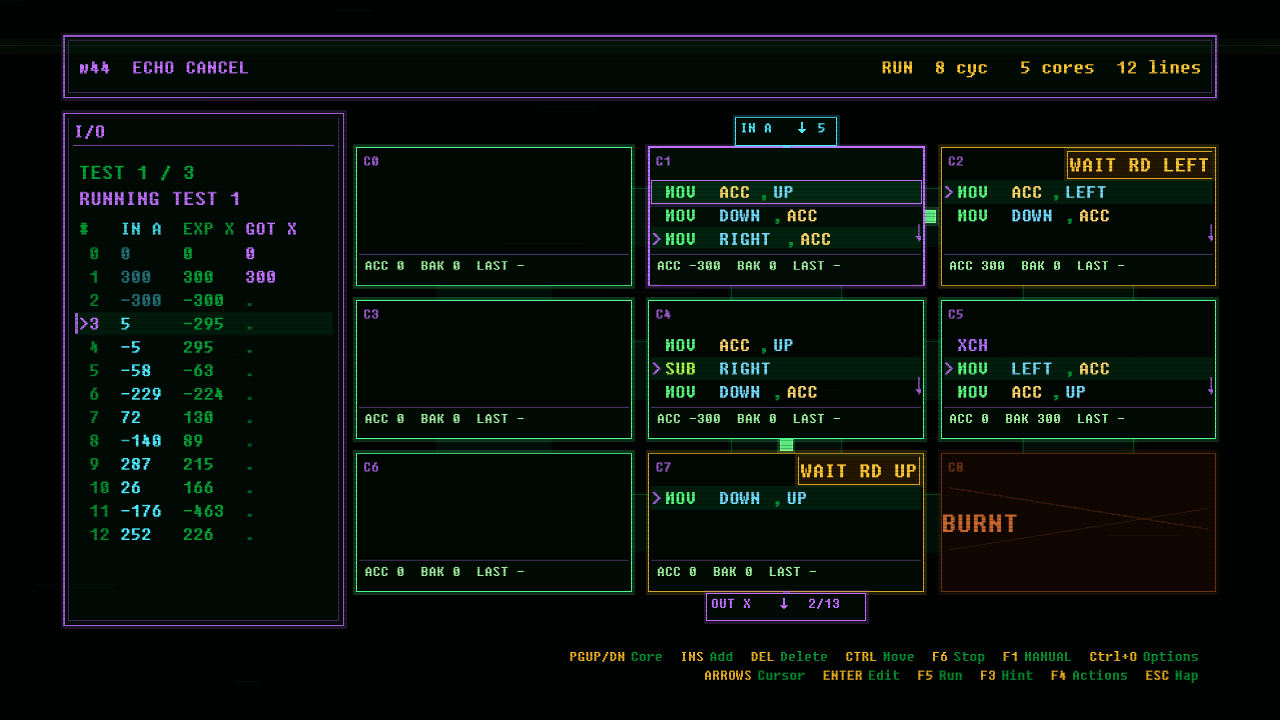In-game screenshot of ECHO CANCEL