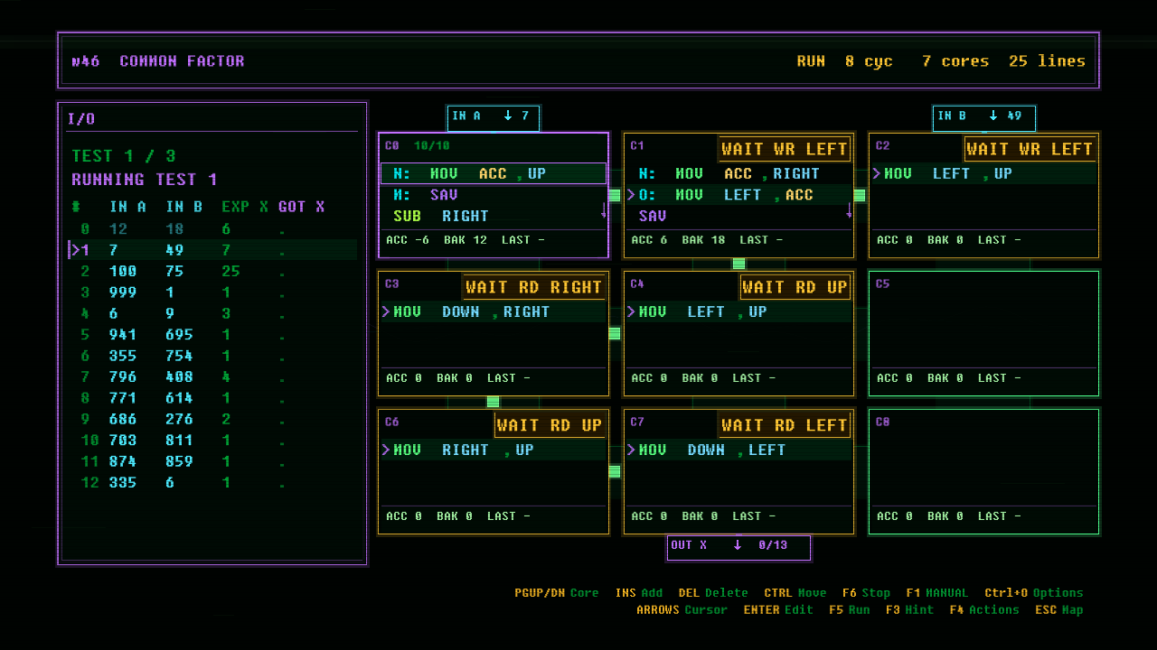In-game screenshot of COMMON FACTOR