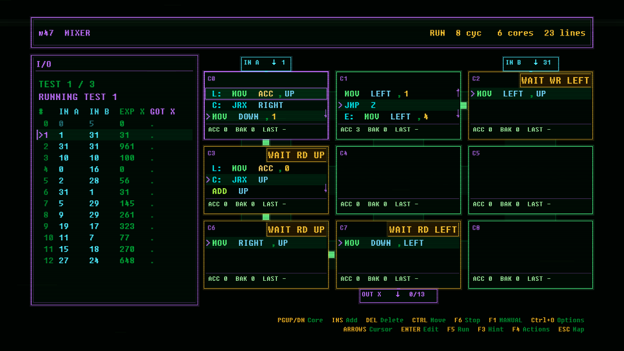 In-game screenshot of MIXER