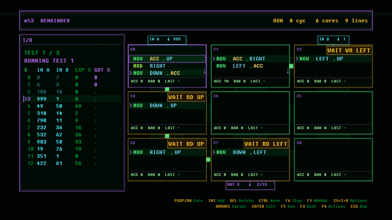 In-game screenshot of REMAINDER