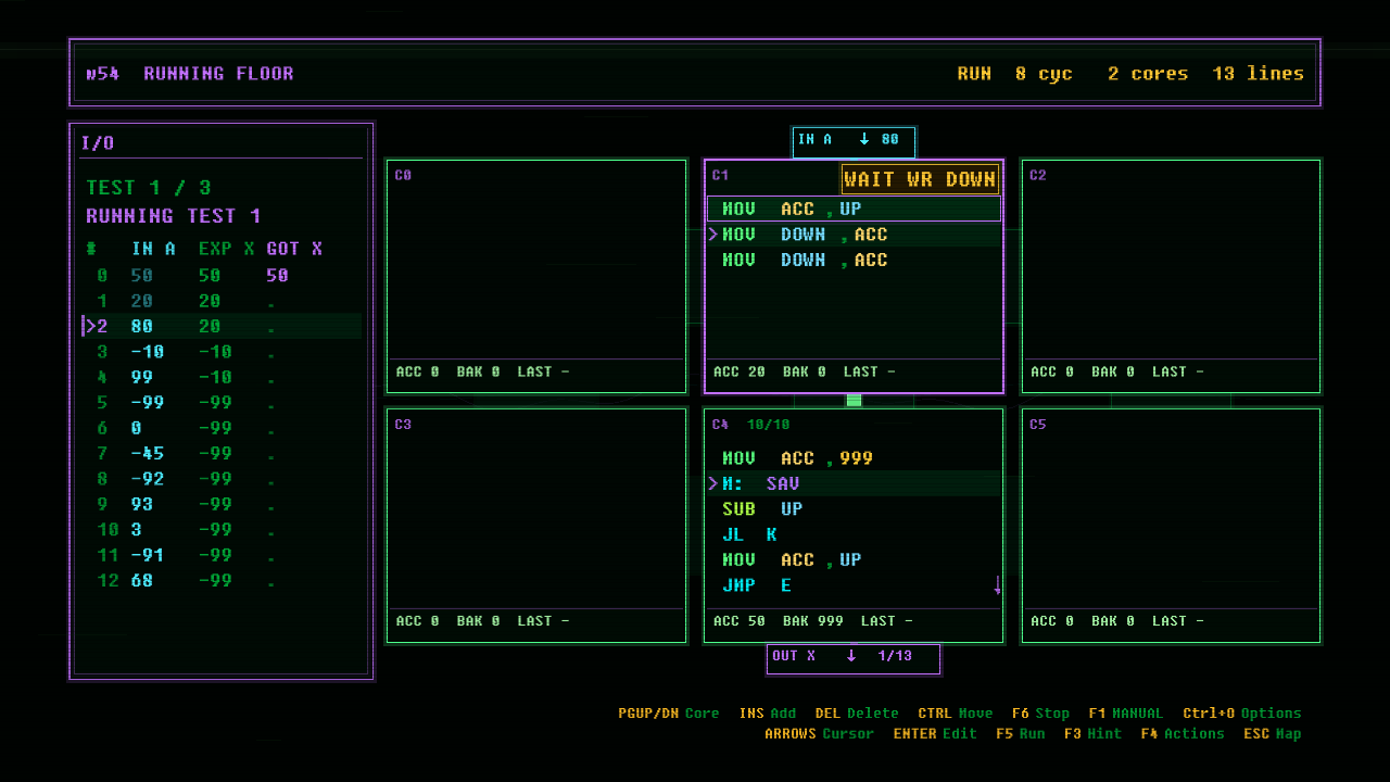 In-game screenshot of RUNNING FLOOR