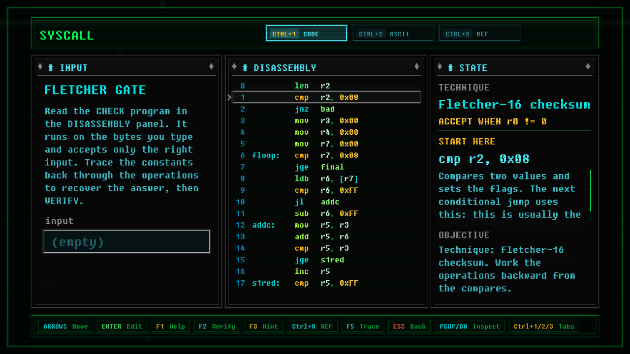 In-game screenshot of Fletcher Gate