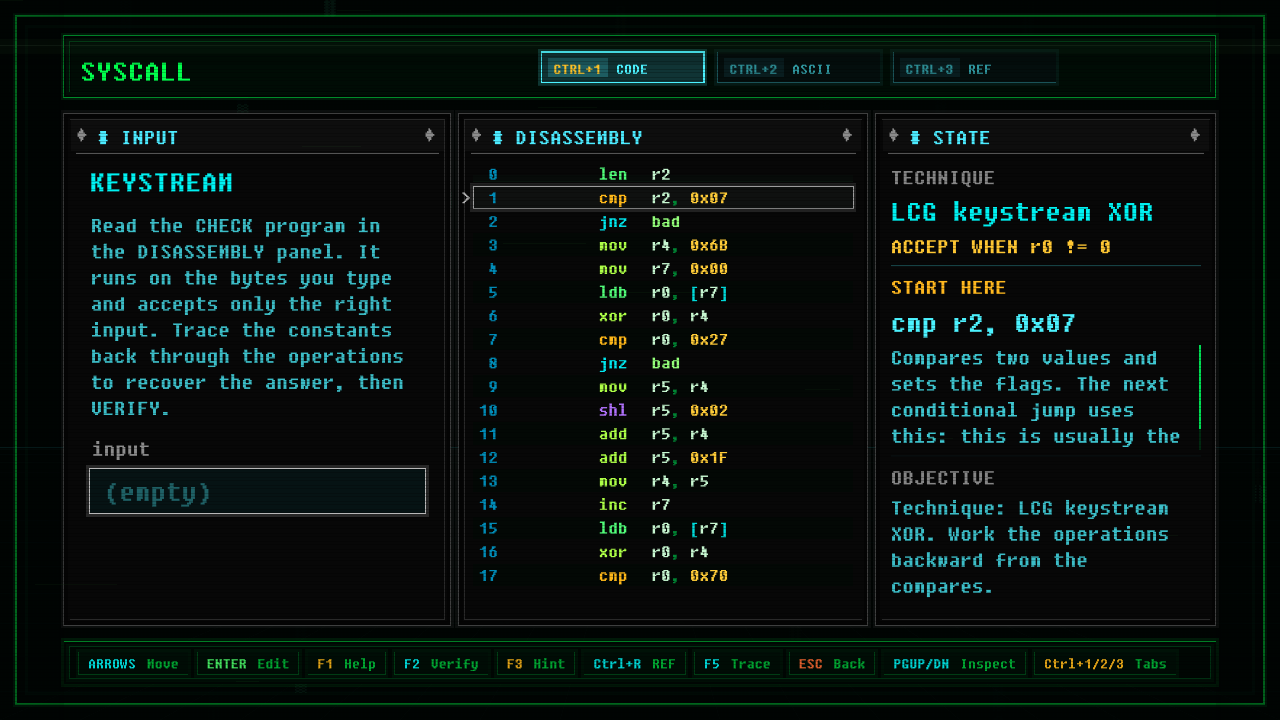 In-game screenshot of Keystream