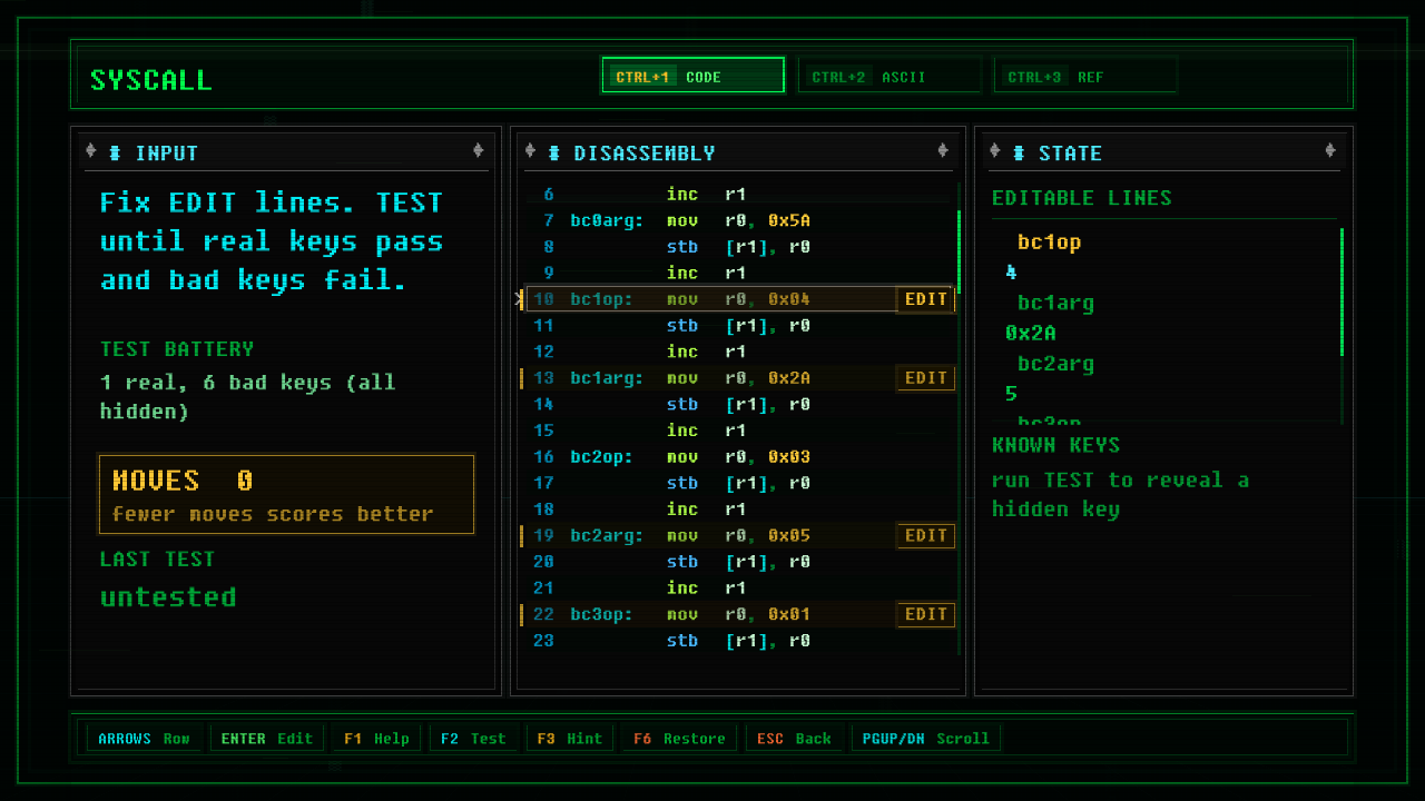 In-game screenshot of LOCKRING VM