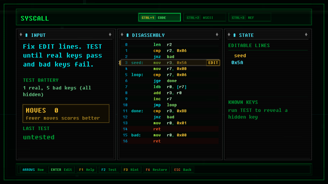 In-game screenshot of STALE SUM